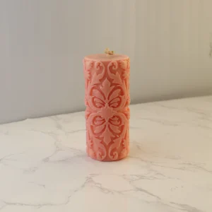 شمع منبت معطر - صورتی پاستیلی